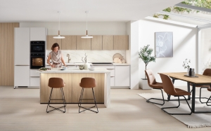 SYMPHONY / OPUS - 509 Laqué, blanc mat parfait / 406 Décor chêne de Côme