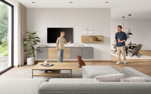 NAOS / PLACAGE - 513 Laqué, gris taupe brillant / 916 Chêne natif