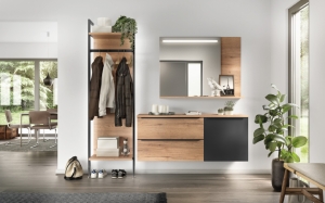 OPUS / LIBERTY - 405 Décor chêne Sierra / 961 Laque laminate, noir graphite ultra-mat