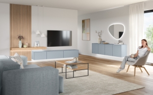 SAVONA - 485 Laqué, bleu ciel mat premium