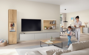 SYMPHONY / PLACAGE - 508 Laqué, gris soie mat parfait / 916 Chêne natif