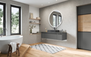 SAVONA - 491 Laqué, gris ardoise mat premium